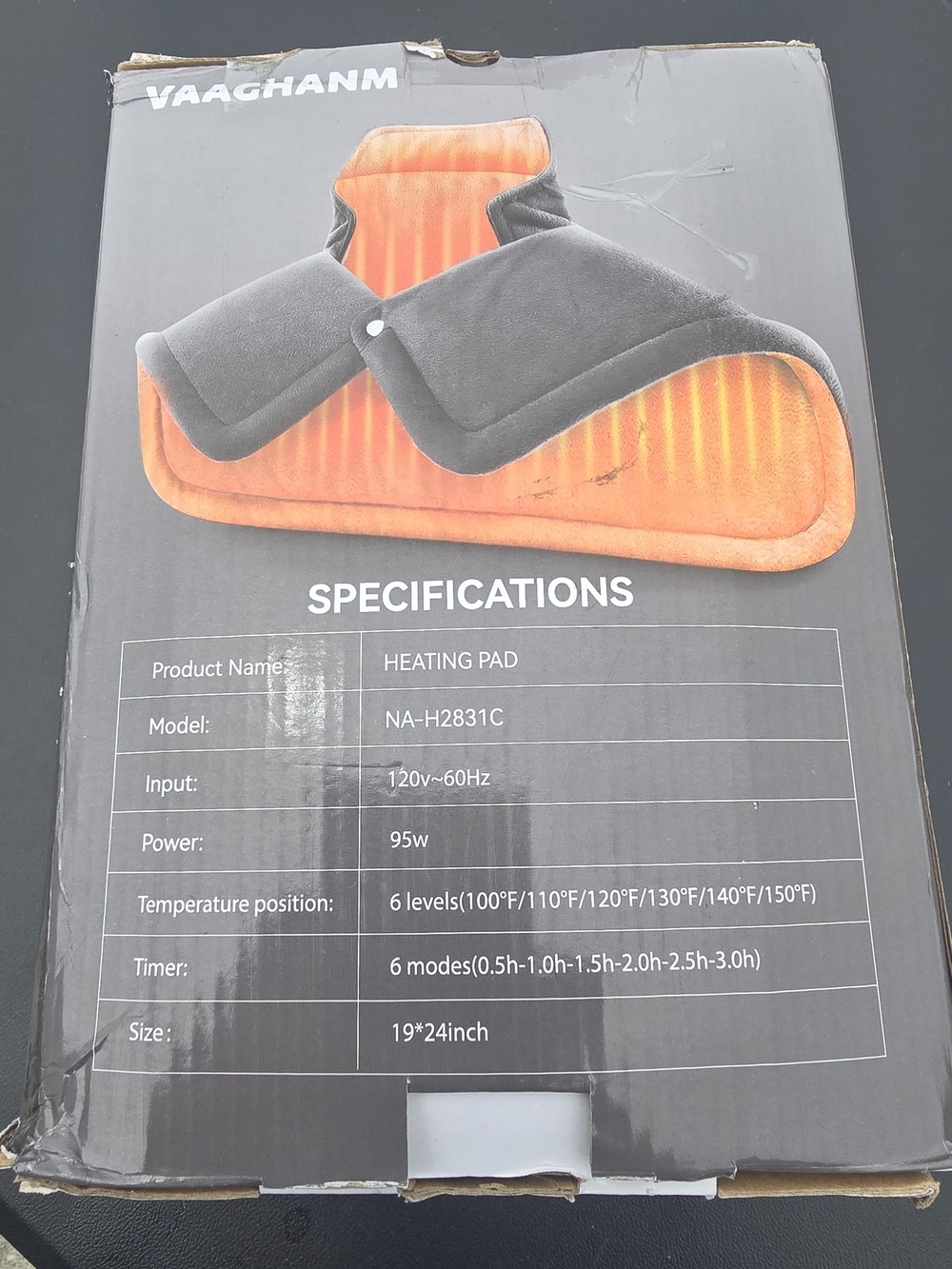 Orange & Gray Heating Pad - NA-H2831C